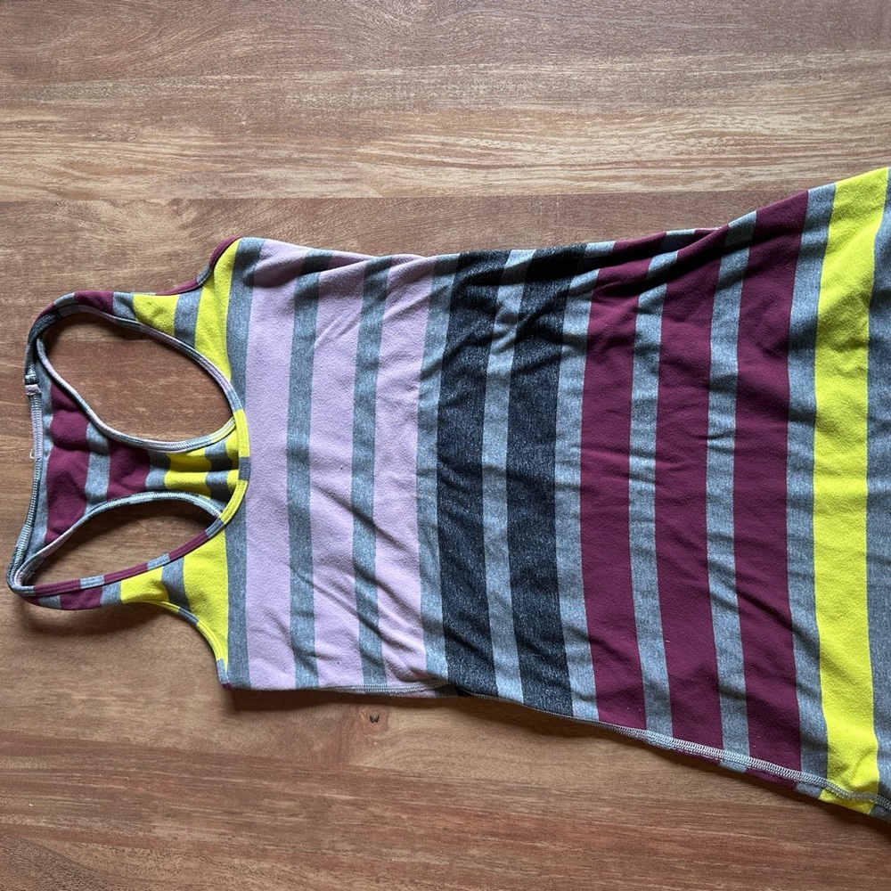 lululemon athletica Multicolor Striped Tank Top